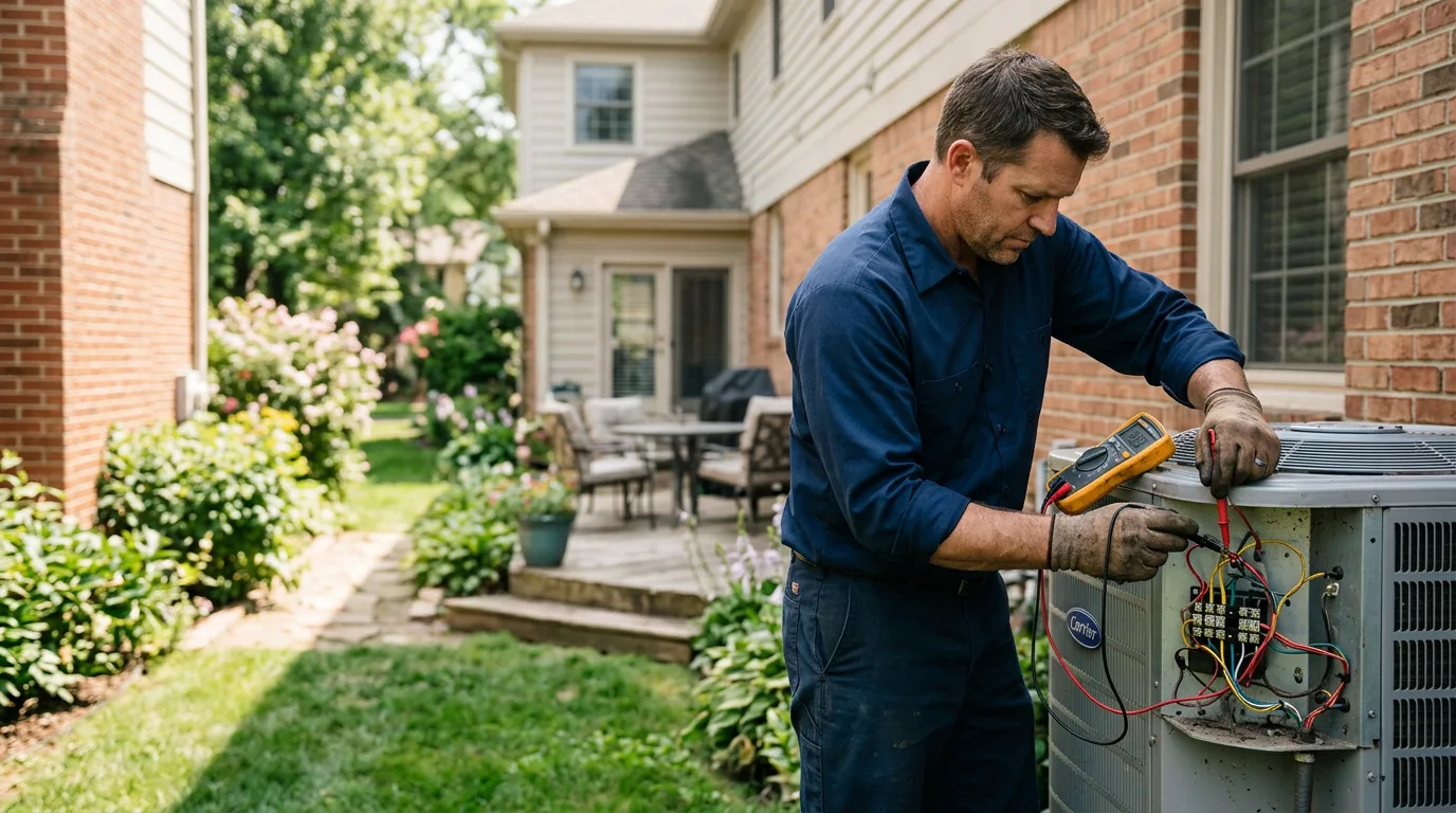 HVAC technician working near Trenton, FL